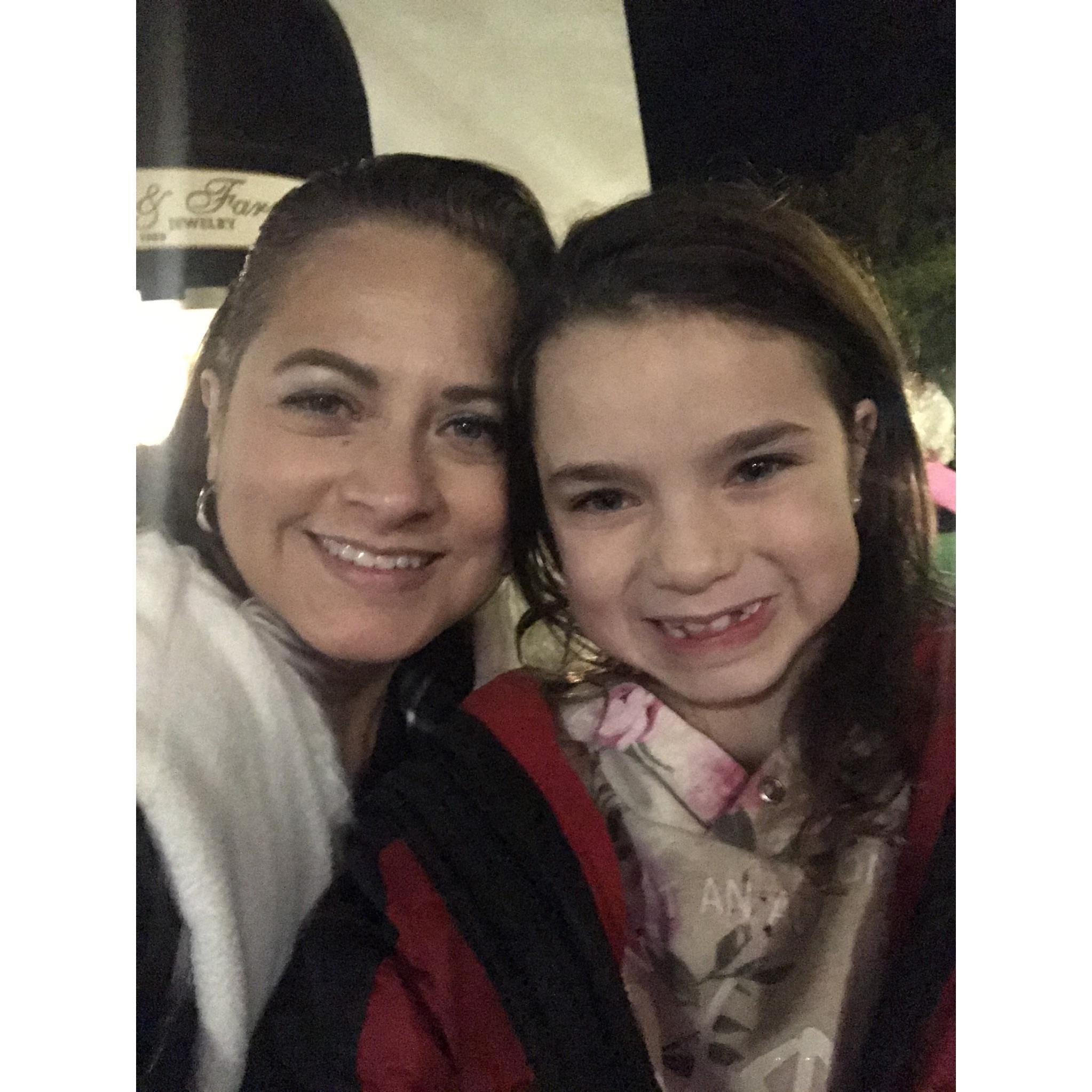 Rose and me at the Redlands Christmas parade in 2018.