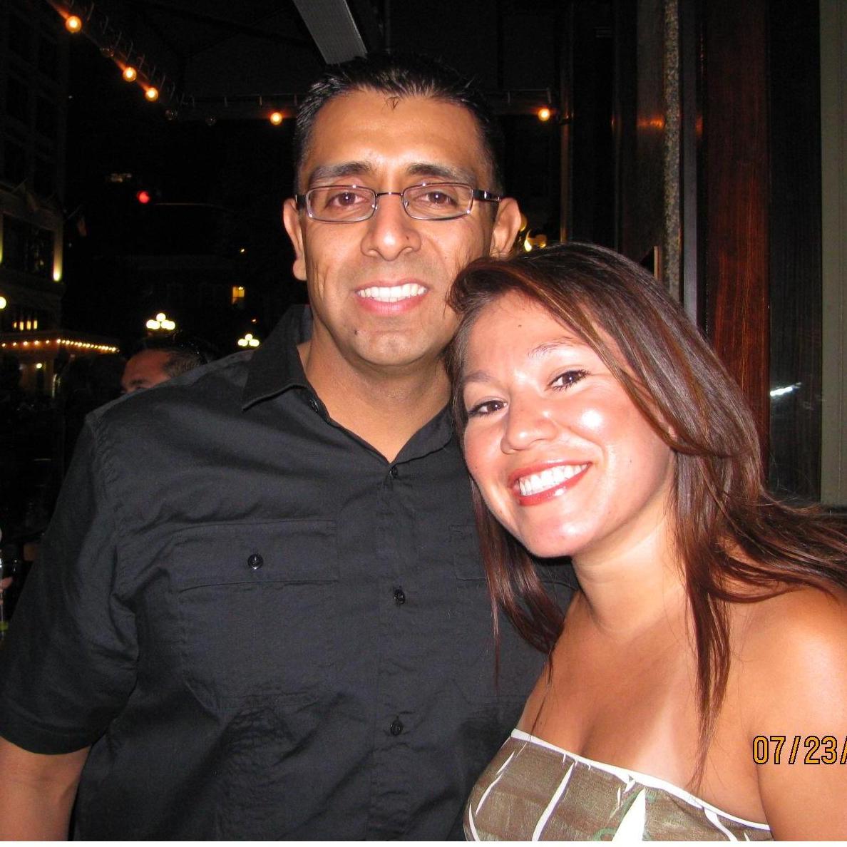 Enjoying a night out in San Diego.