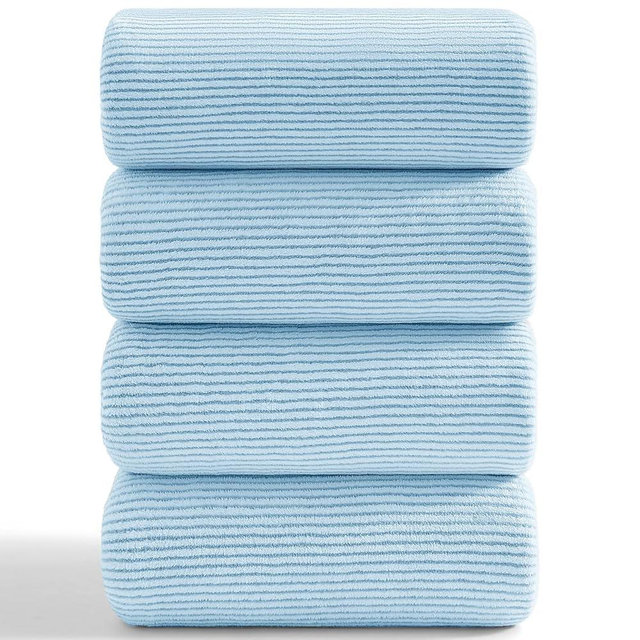 4 Piece Bath Towel Set 35"x70"Oversized Bath Towel for Bathroom Ultra Soft Fluffy Extra Large Bath Sheet Luxury Premium Bathroom Towel Highly Absorbent Quick Dry Shower Towel for Hotel Spa,Blue