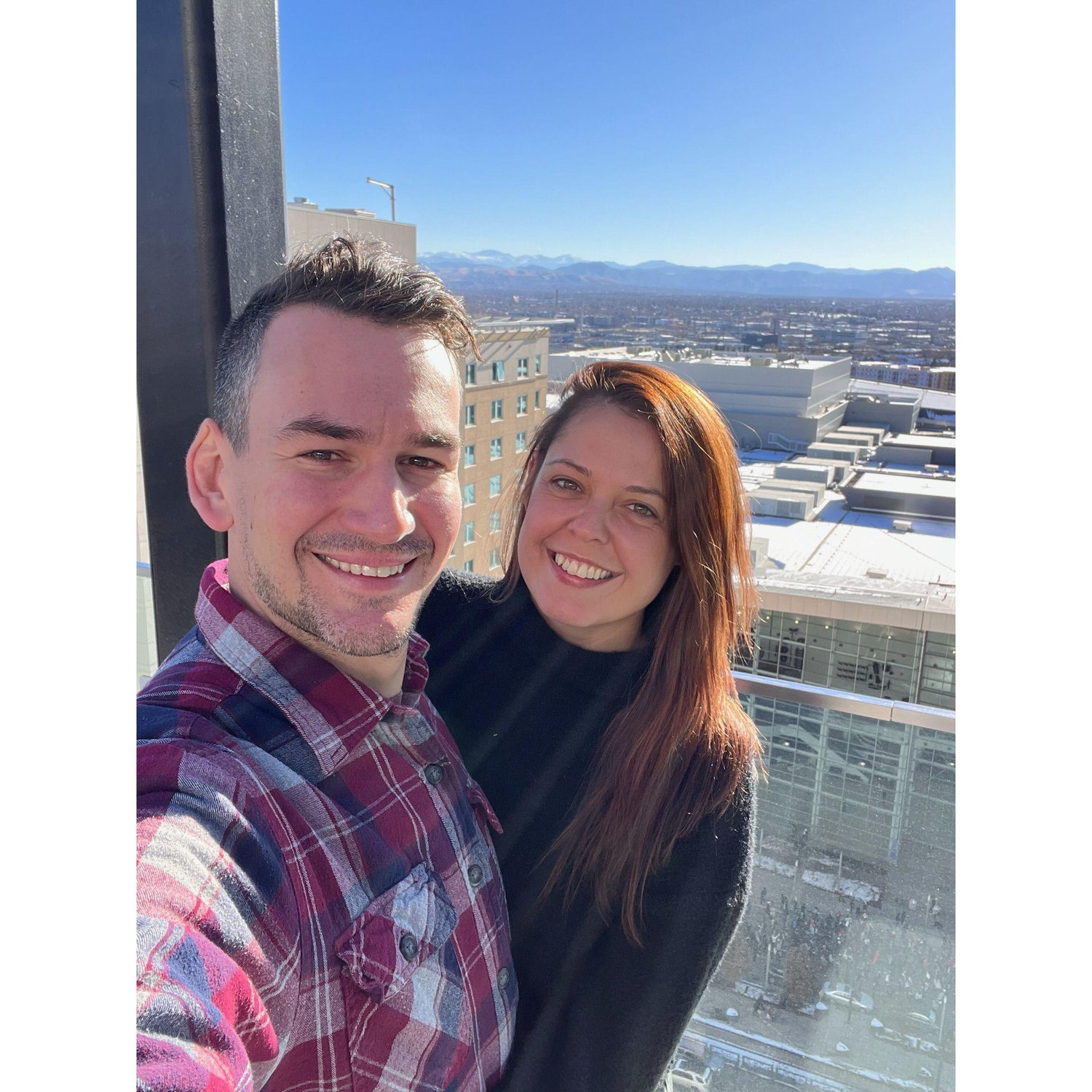 Cocktails with a view of the Rockies