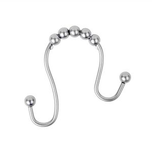 Titan Stainless Double Glide Shower Curtain Hooks in Chrome (Set of 12)