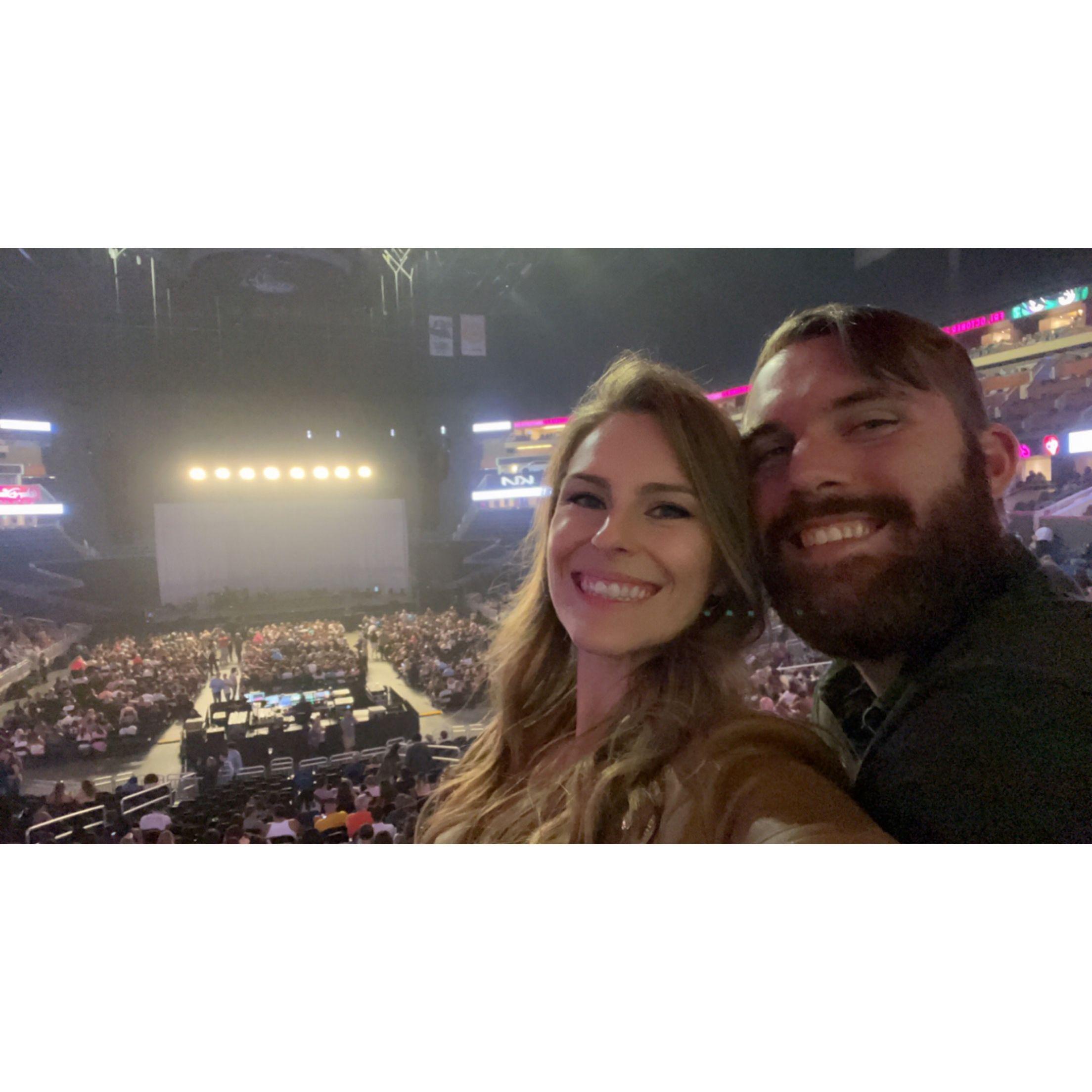 Our good friend got us tickets to see an artist we both love, Ben Platt