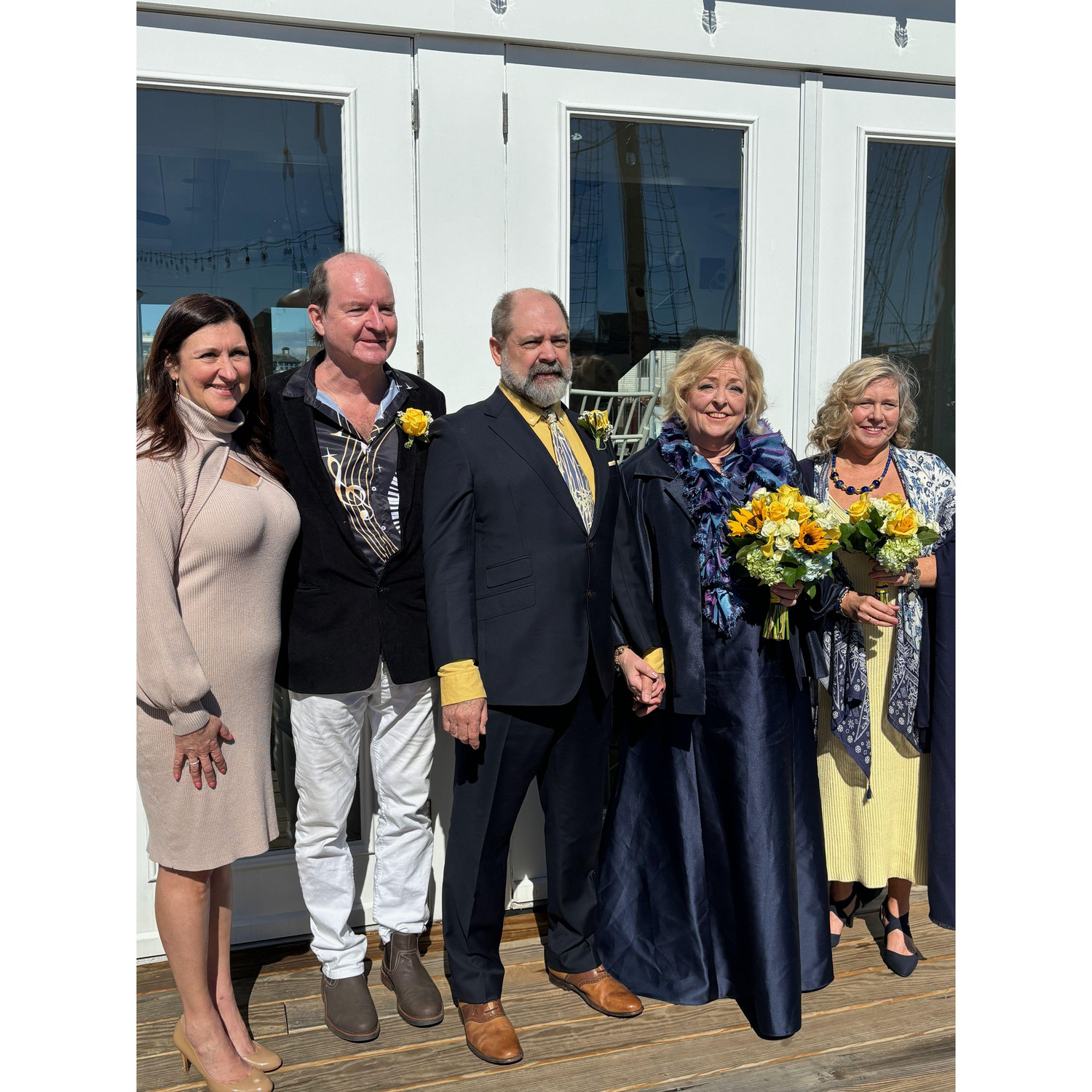 After the ceremony with Pastor Debbie