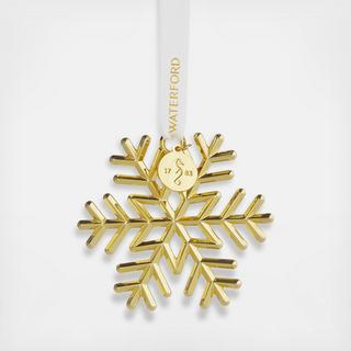 Festive Golden Snowflake Ornament