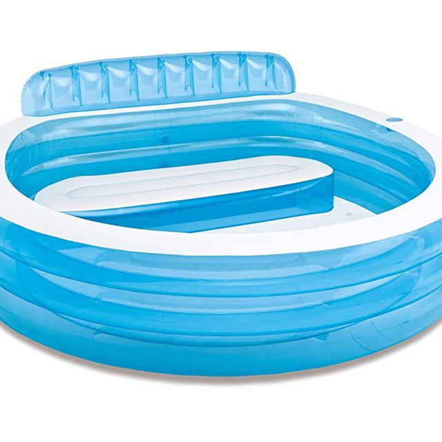 Intex Swim Center Inflatable Family Lounge Pool, 90" X 86" X 31", for Ages 3+