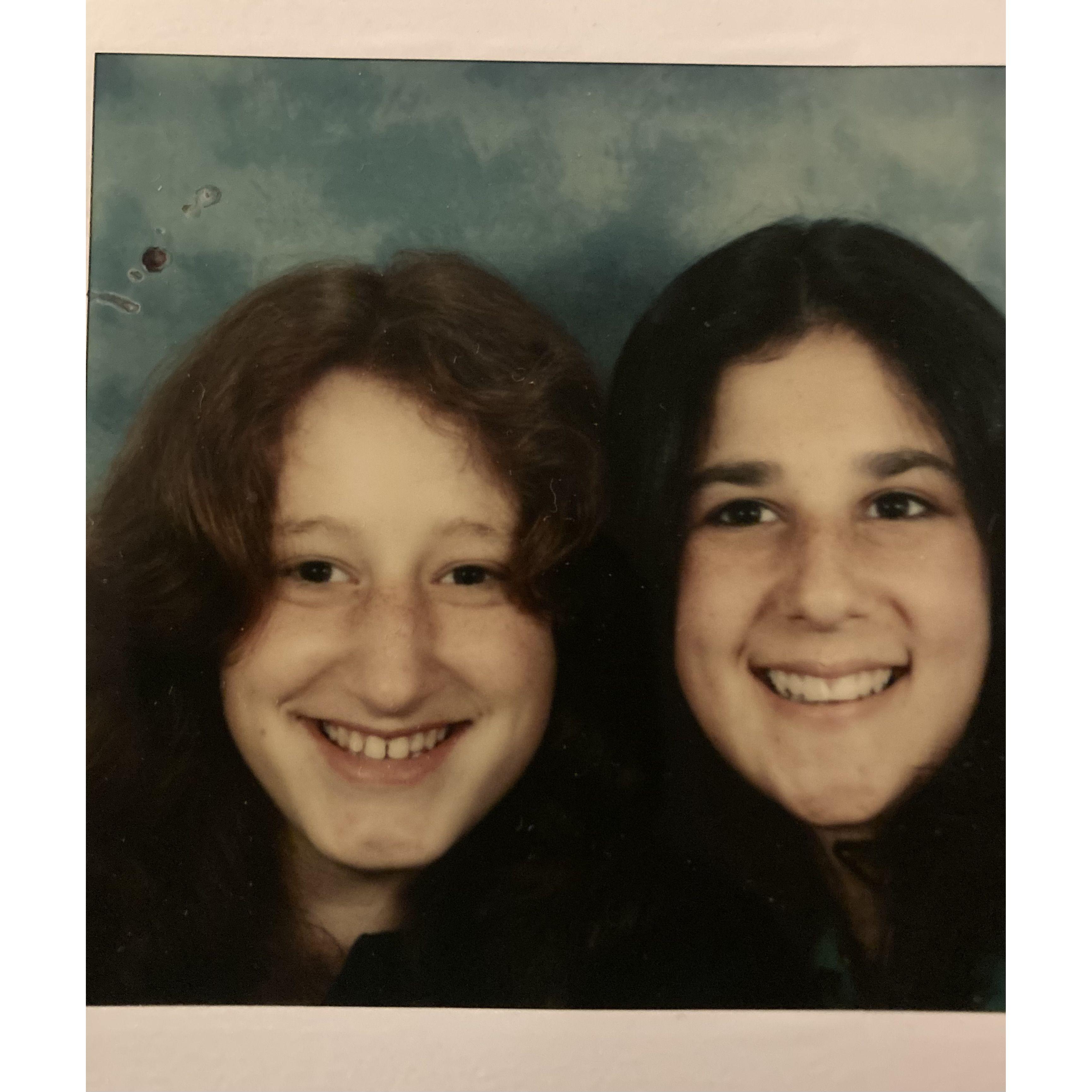 This is me and my cousin Jenna, (age 16) right around the time Antoine was practicing being a sharp shooter in the French army.