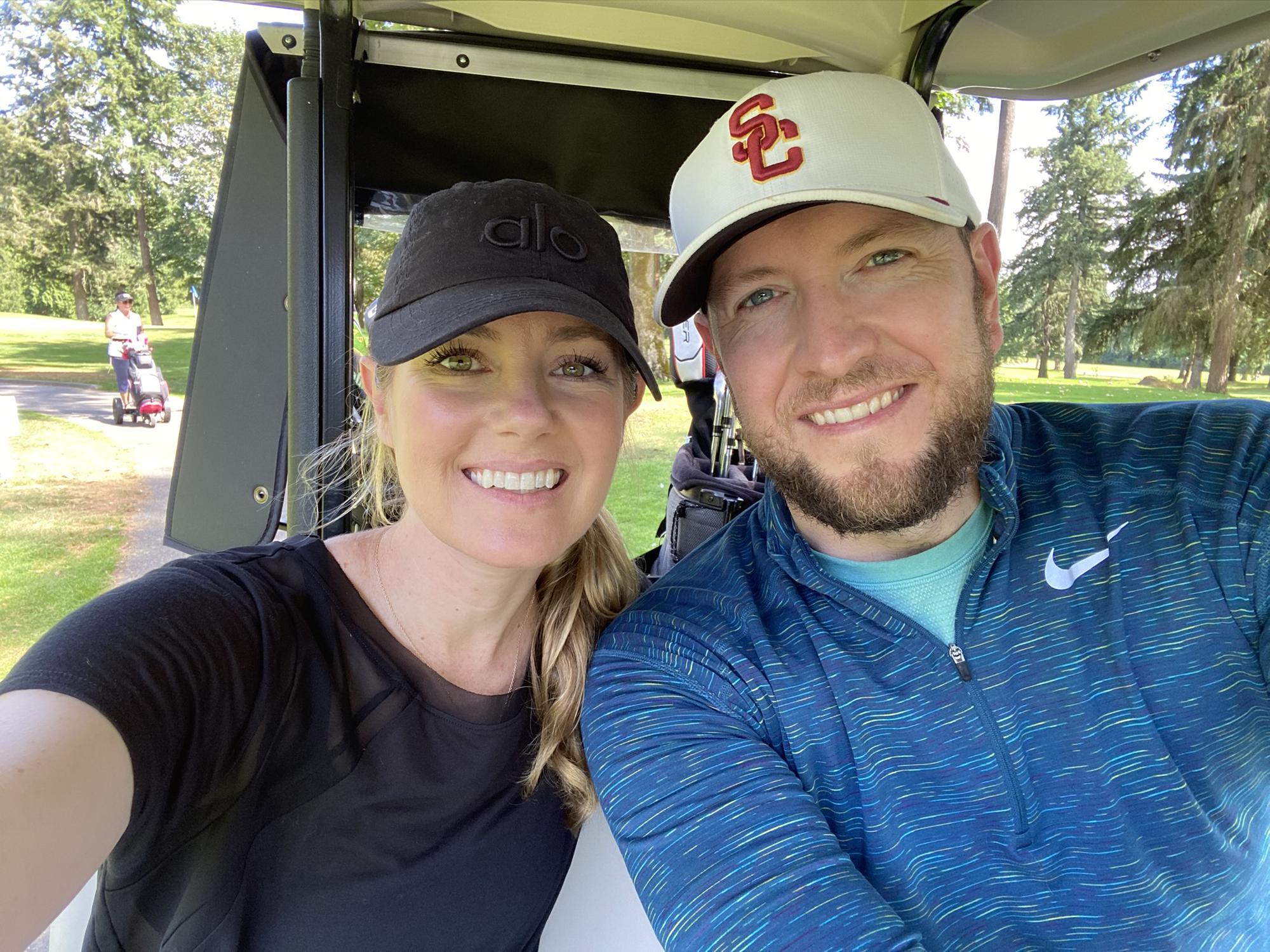 Taking a break from DIY house projects to enjoy the last of the PNW sunshine on the golf course - 10/2/20