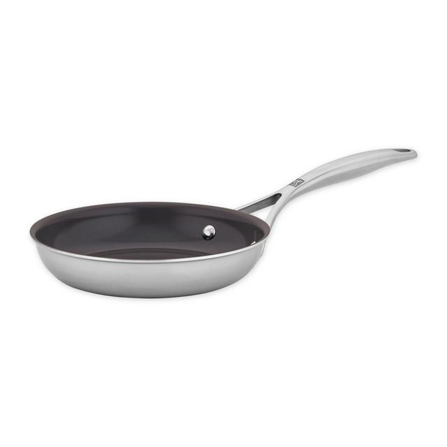 Contemporary Home Living 17.25 Stainless Steel Nonstick Saute Pan