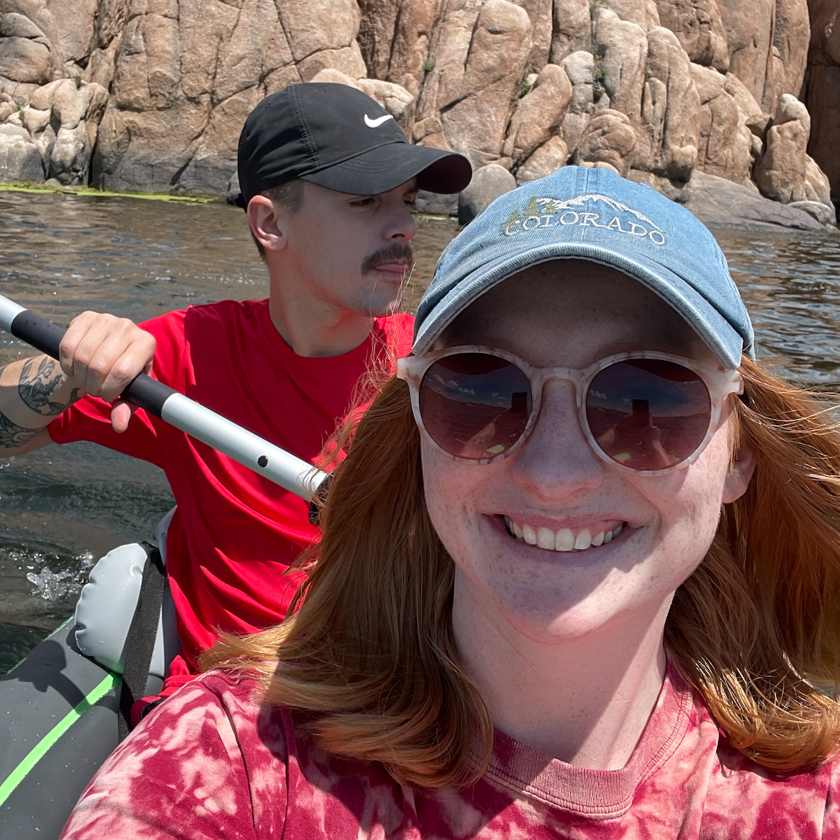 One of our favorite weekend trips is to Prescott, AZ. We like to hike, kayak and enjoy the yummy food and drinks this little town has to offer. We also like to get engaged there! :)