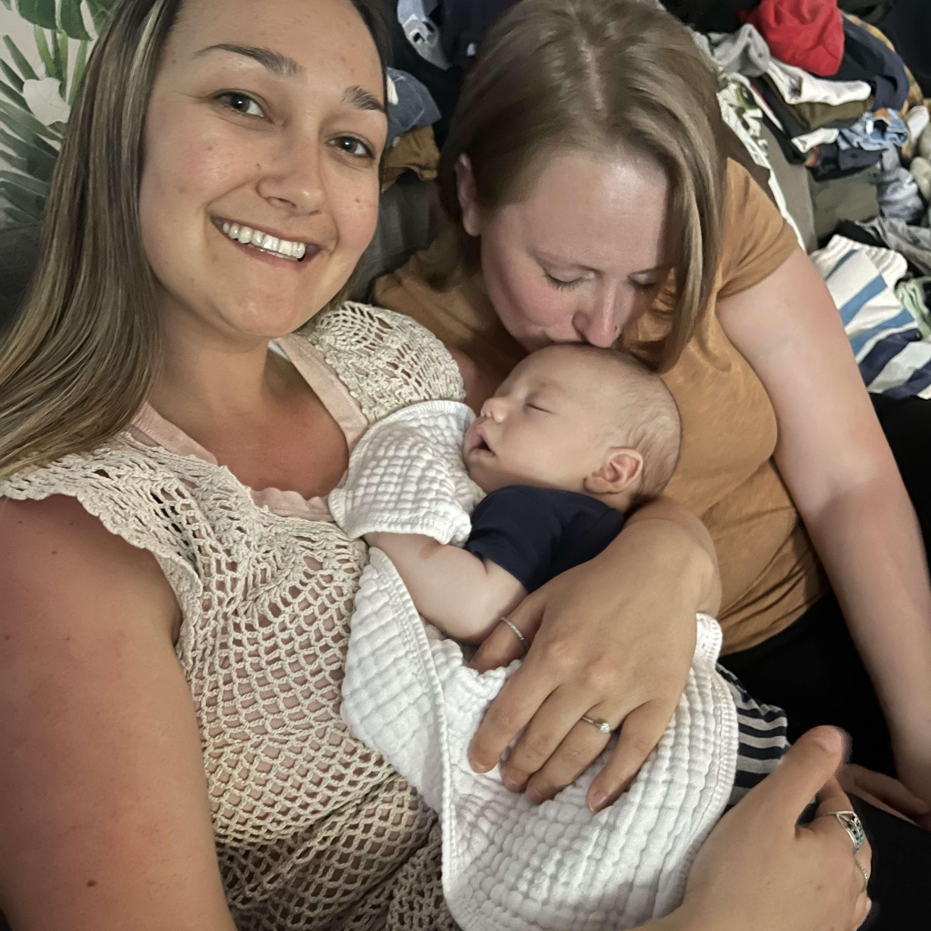 Loving on our nephew