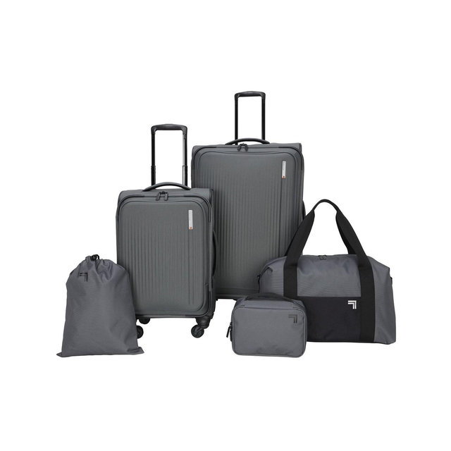 Sharper Image Travel Eva Molded 5 Piece Softside Luggage Set