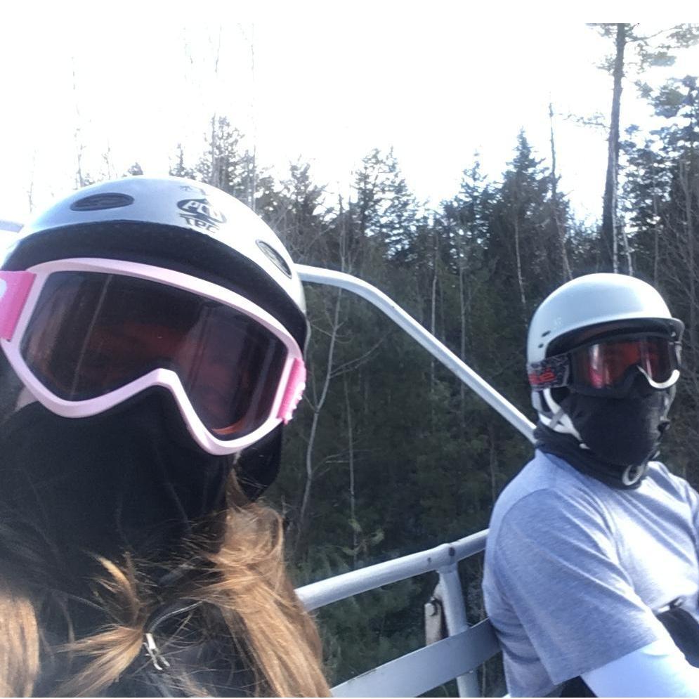 Going snowboarding in Main.