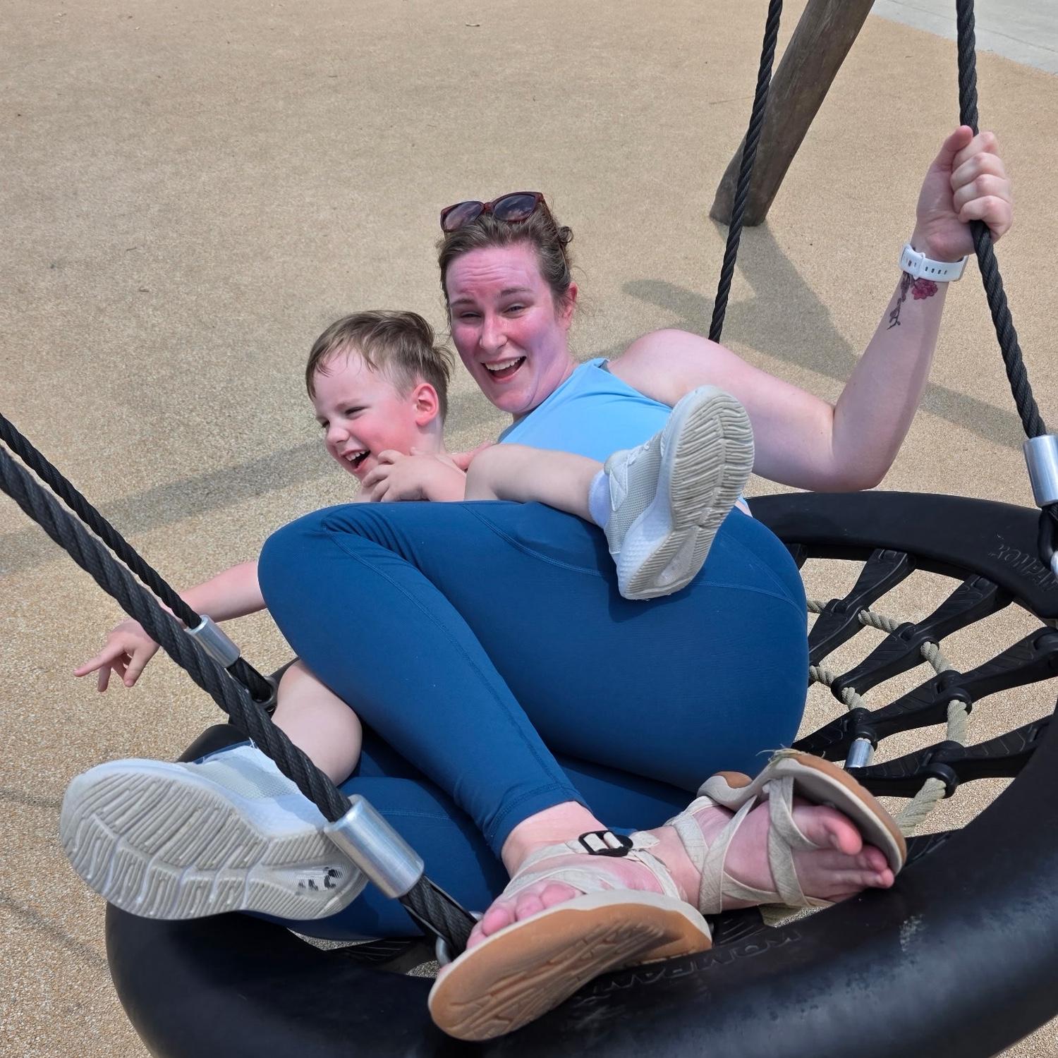 This swing was kinda terrifying, not gonna lie
