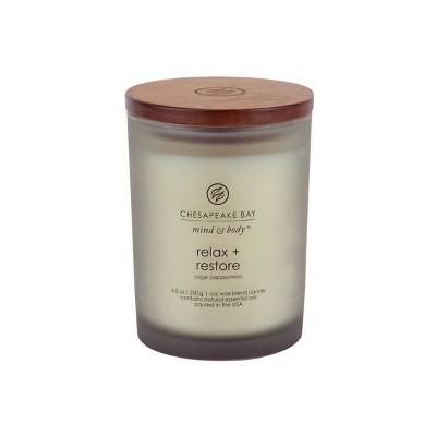 8.8oz Glass Jar Candle Relax + Restore - Mind &#38; Body by Chesapeake Bay Candle
