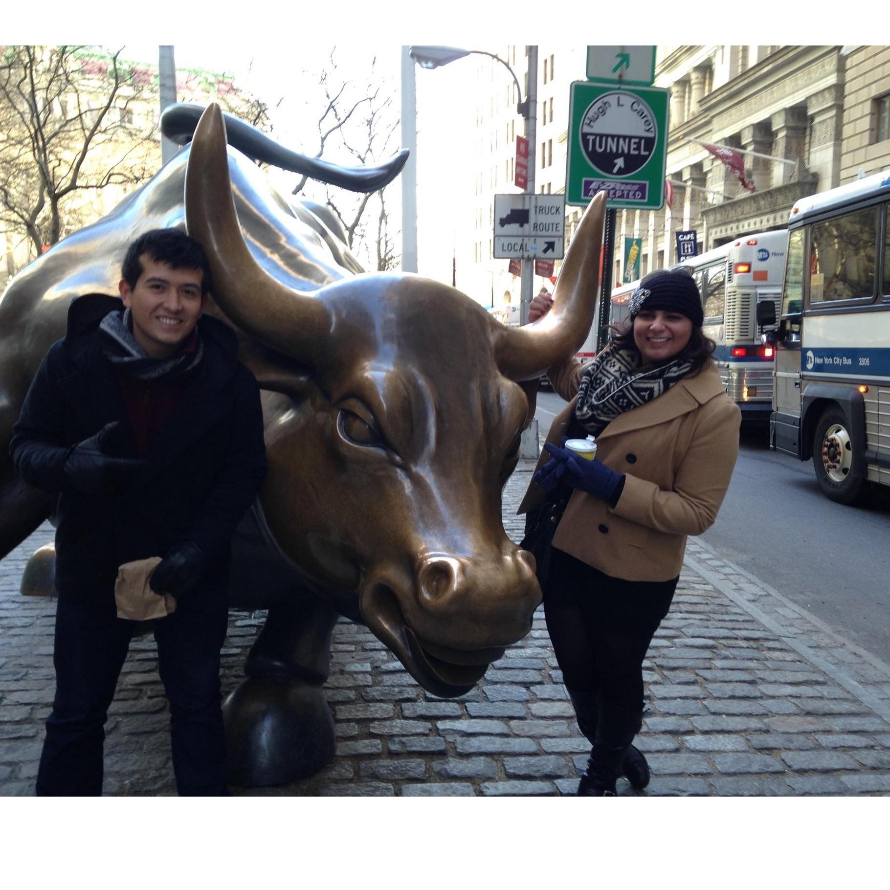 Our first trip together, the “big apple.”