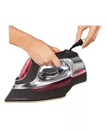 Chi Home Chi Retractable Cord Iron with Titanium-Infused Ceramic Soleplate