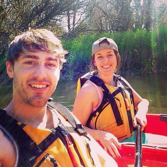 Kayaking in the Scappoose bay on Brad's 25