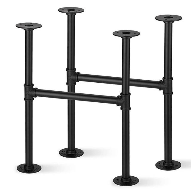 2 Pack Industrial Pipe Table Legs Metal Pipes Vintage Furniture Decorations Pipe Table Legs Pipe Decor Table Legs for Coffee and End Table Legs 19 inch