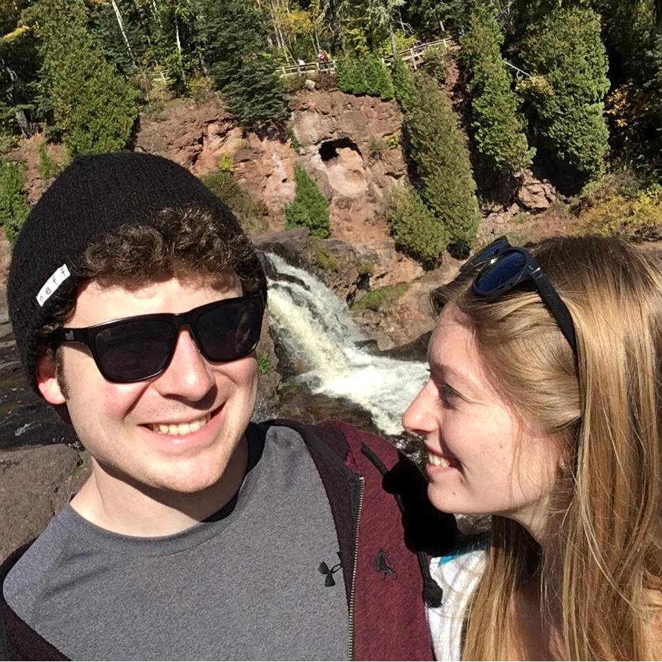 Our first waterfall adventure - Gooseberry Falls - Oct 2016