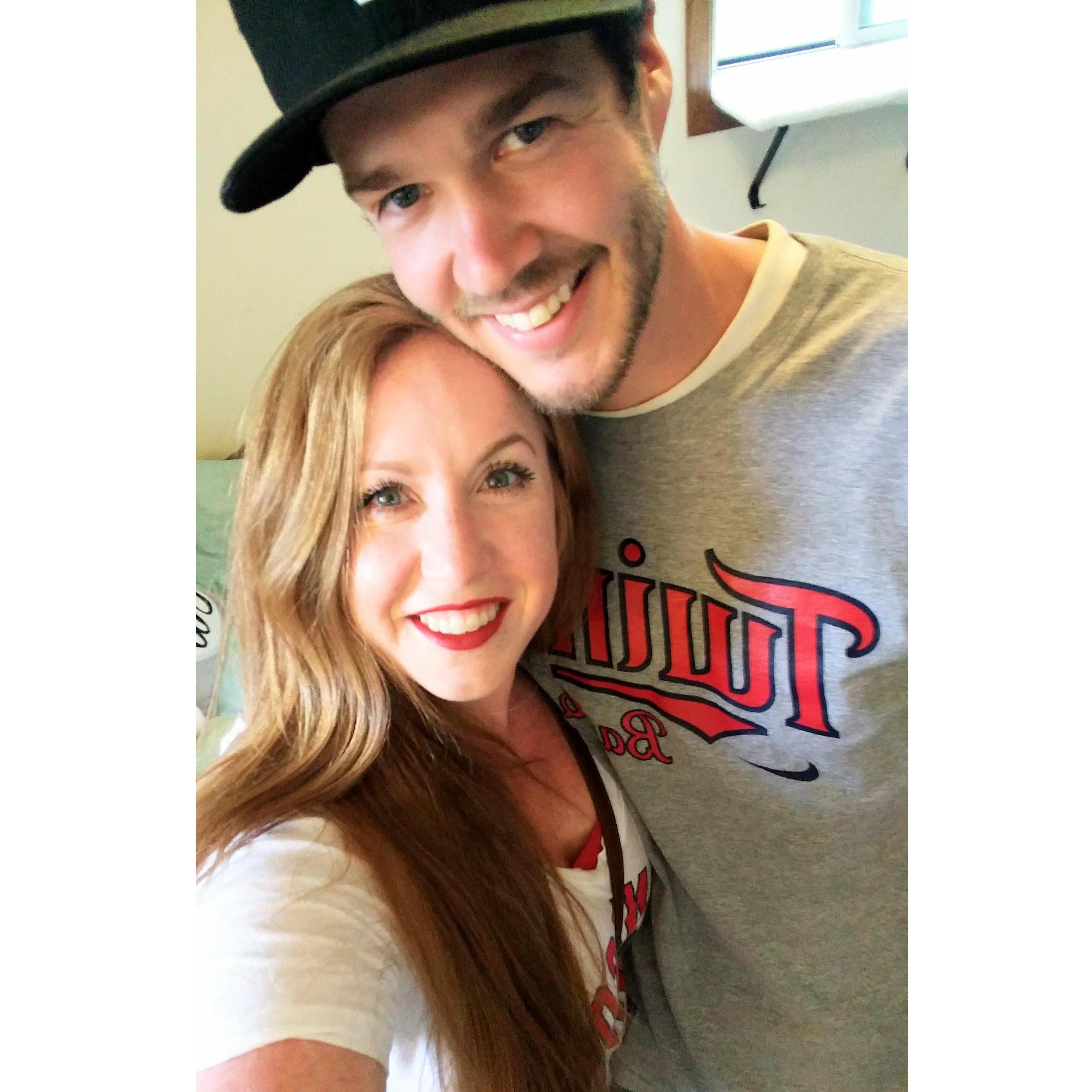 Our first Twins game!