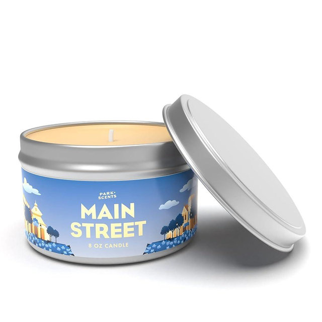 Park Scents Disneyland Main Street Inspired Scented Vanilla Candle - Handmade Soy Candle, Long Lasting, Warm, Sweet Aroma for Home