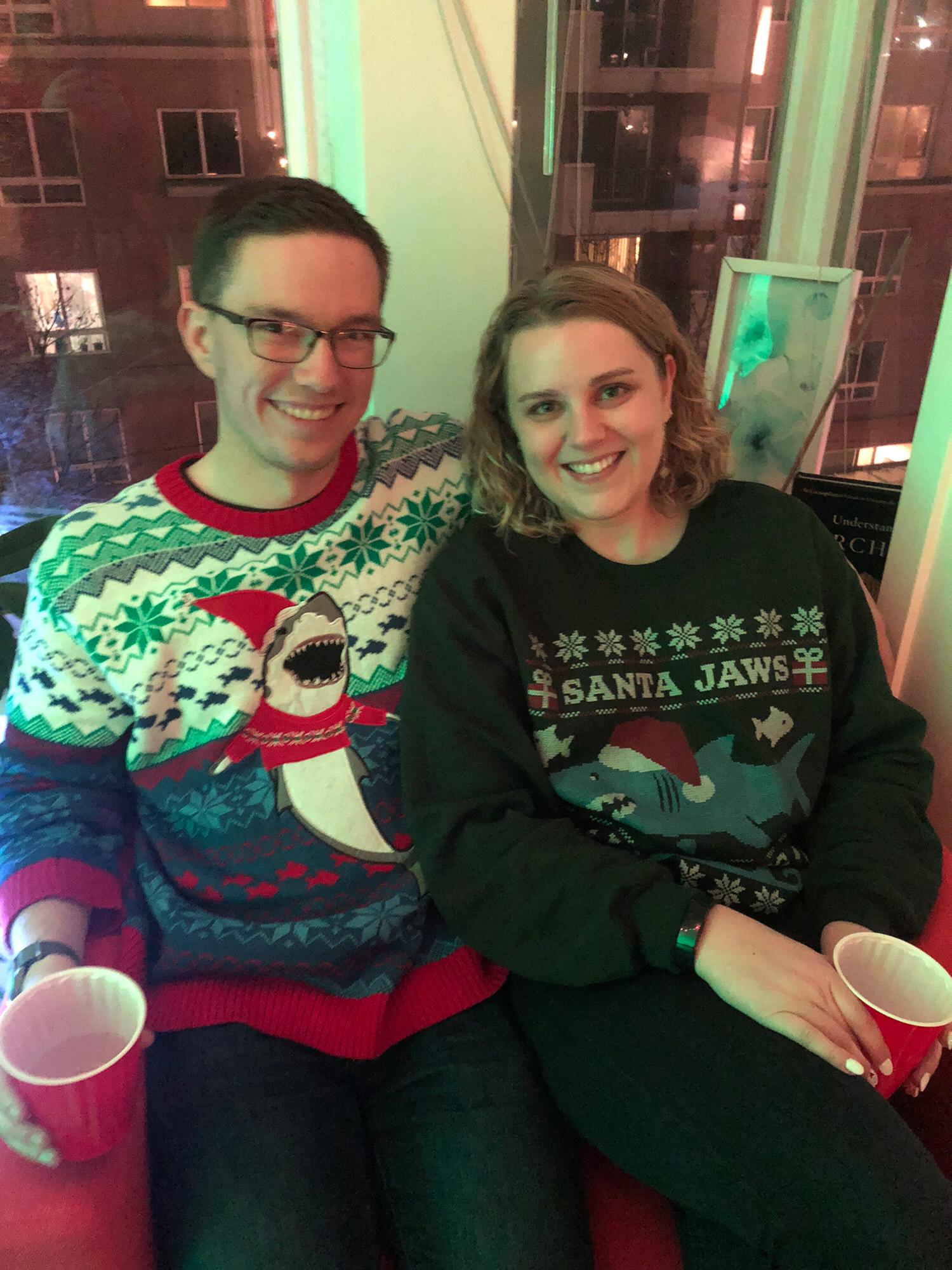 Matching Christmas sharks (December 2019)
