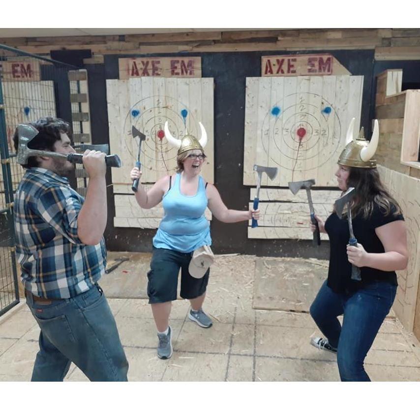 An all out axe attack with Shelby and Anthony