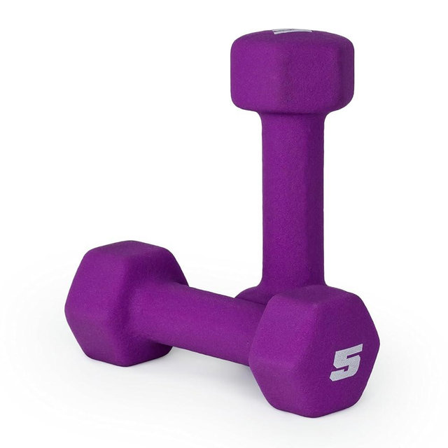CAP Barbell Black Neoprene Coated Dumbbell Weights | Pair
