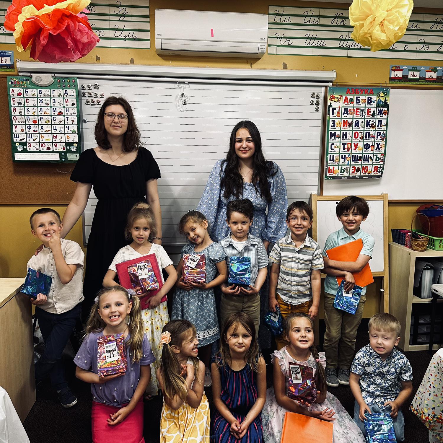 Vika’s been a Sunday school teacher the past two years!