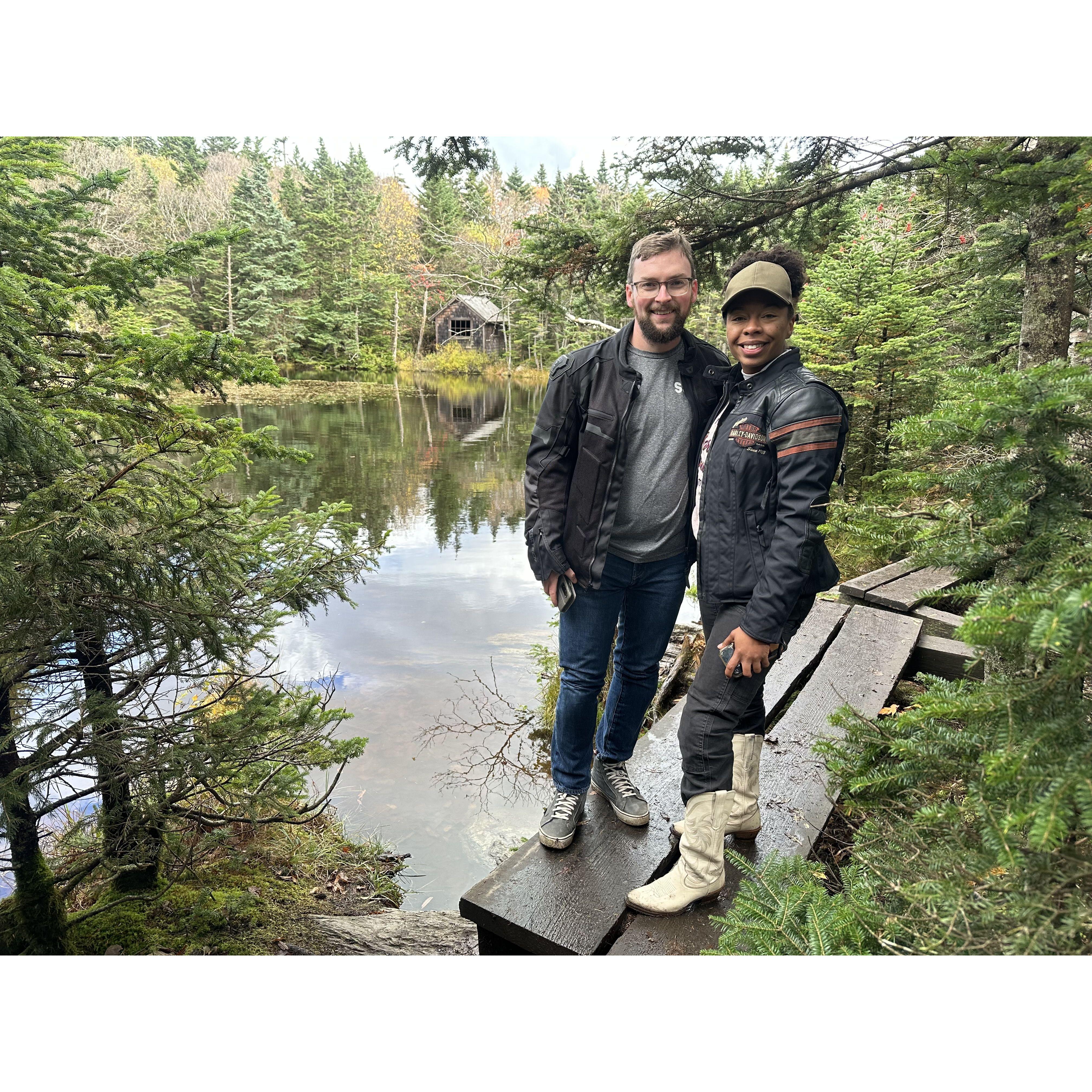 A motorcycle ride up Mount Greylock, MA.
