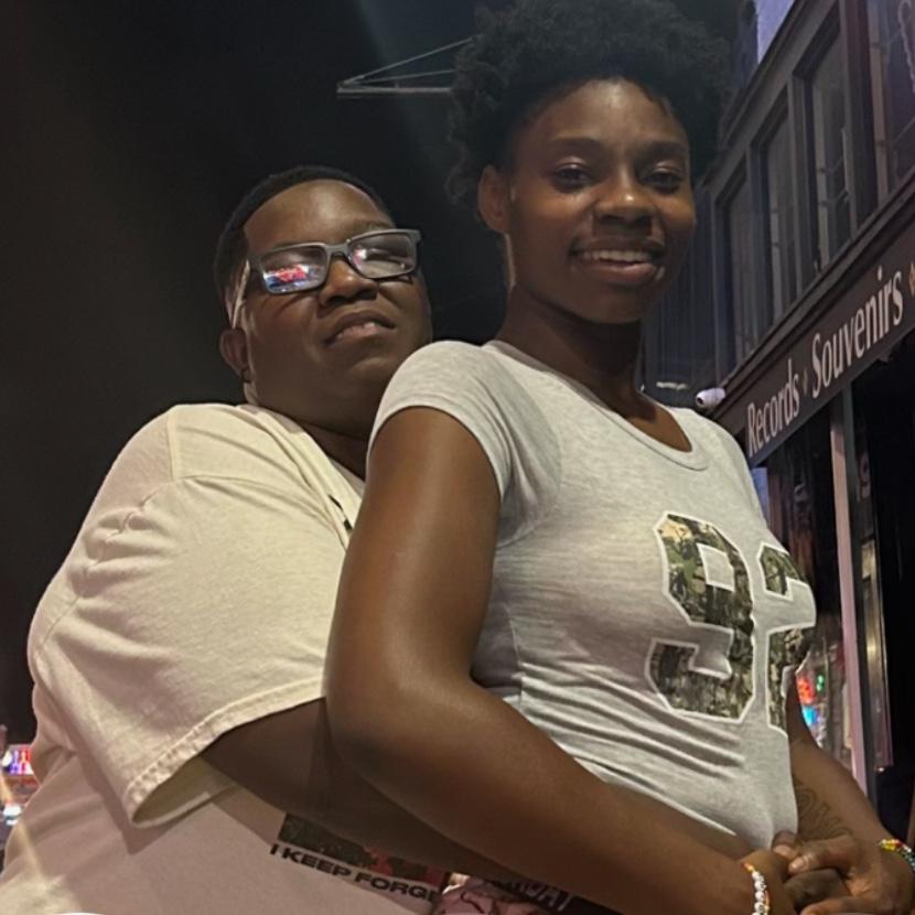 A tourist took this pic for us on Beale for baby birthday 2025