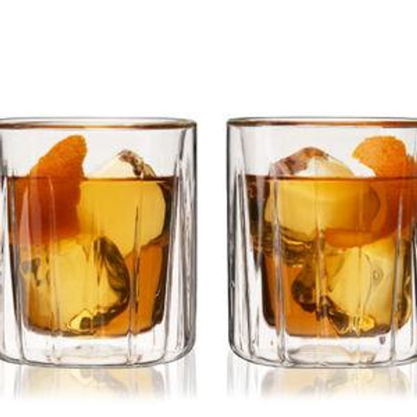 Double-Walled Rocks Glasses Set of 2