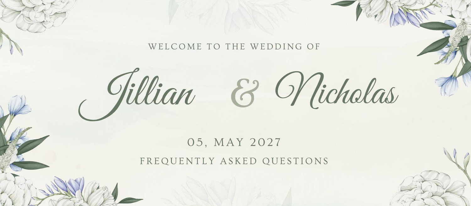 The Wedding Website of Jillian Seeman and Nicholas Goguen