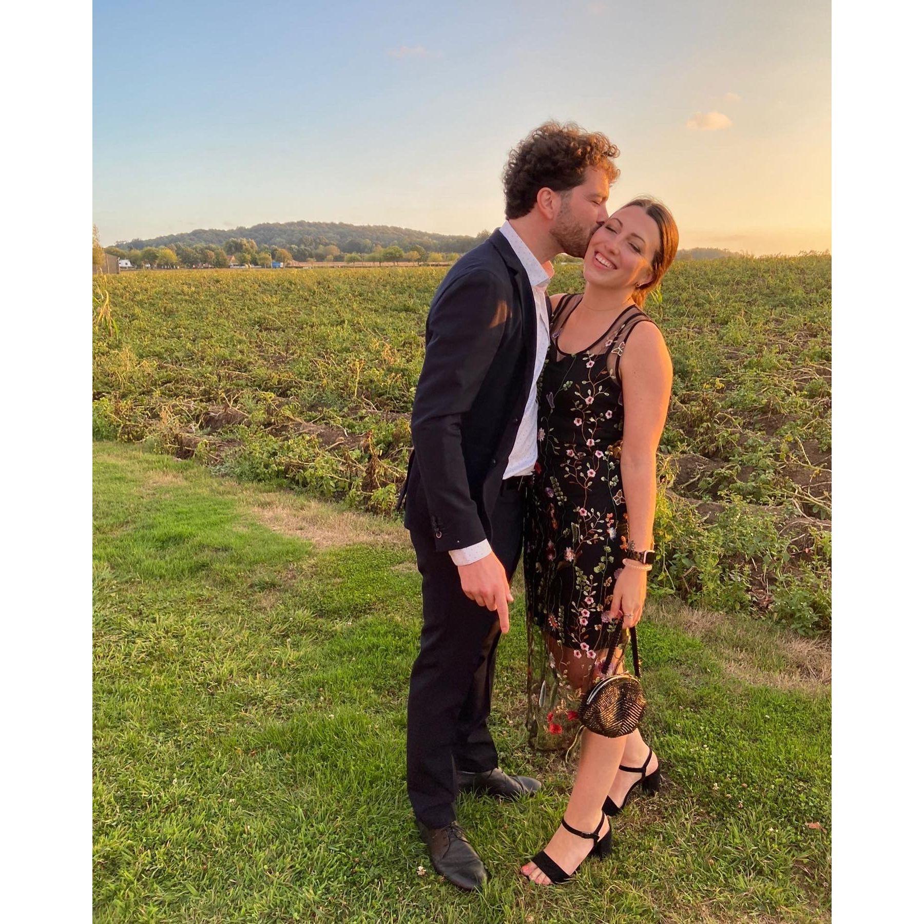 Celebrating our friends' wedding in rural Belgium