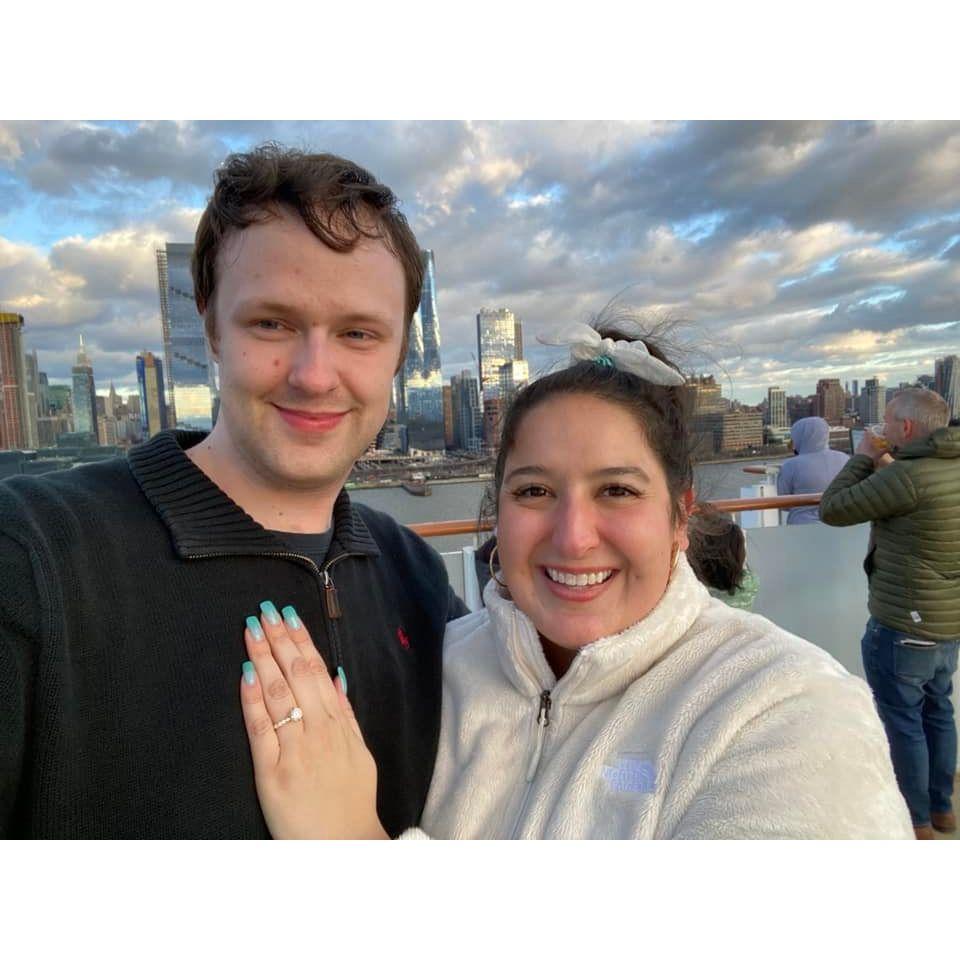 Right after Alex proposed!