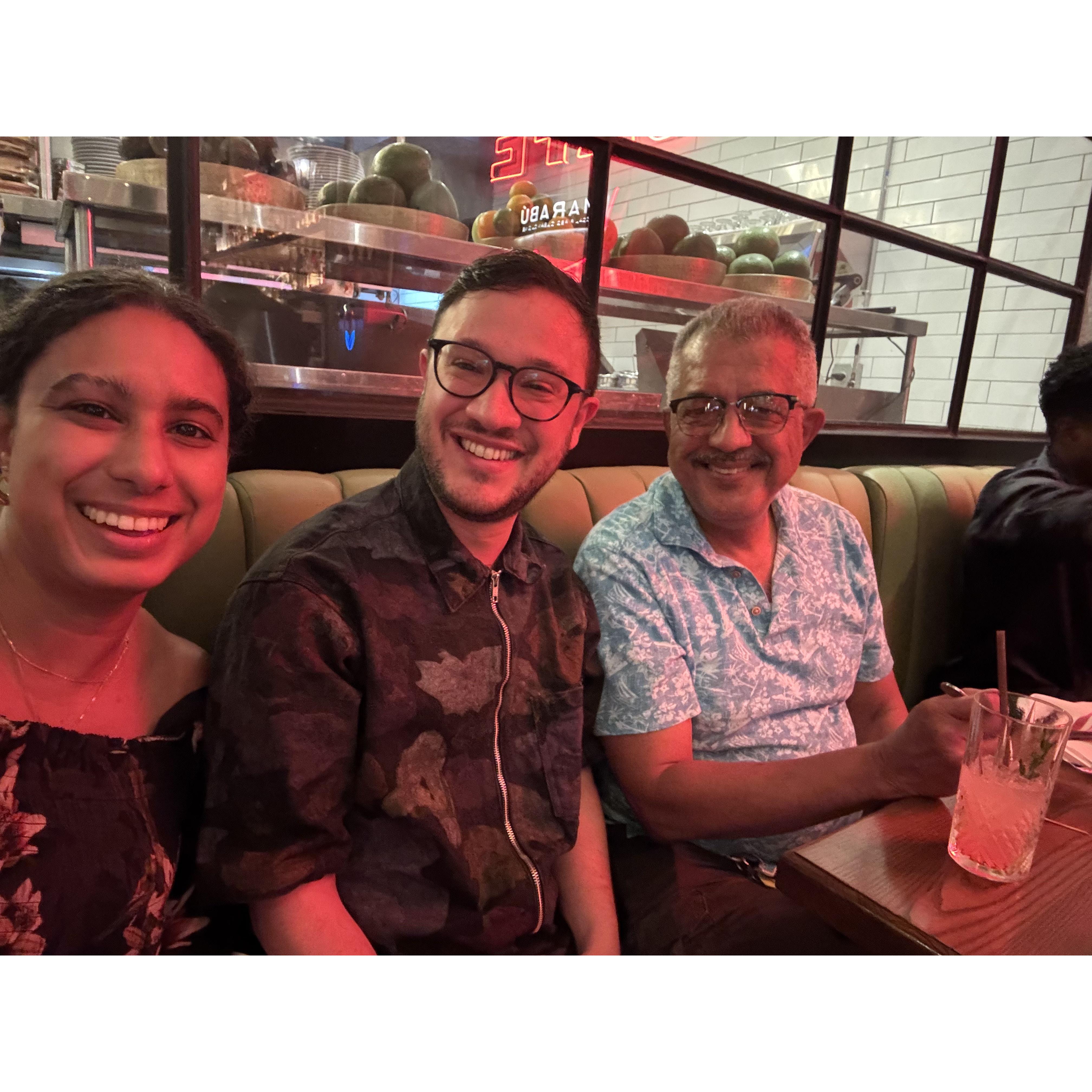 Dining with Papa Dayton Wood in Miami!