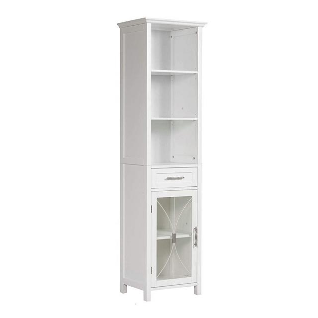 Elegant Home Fashions Delaney Wooden Storage Cabinet, 65", White