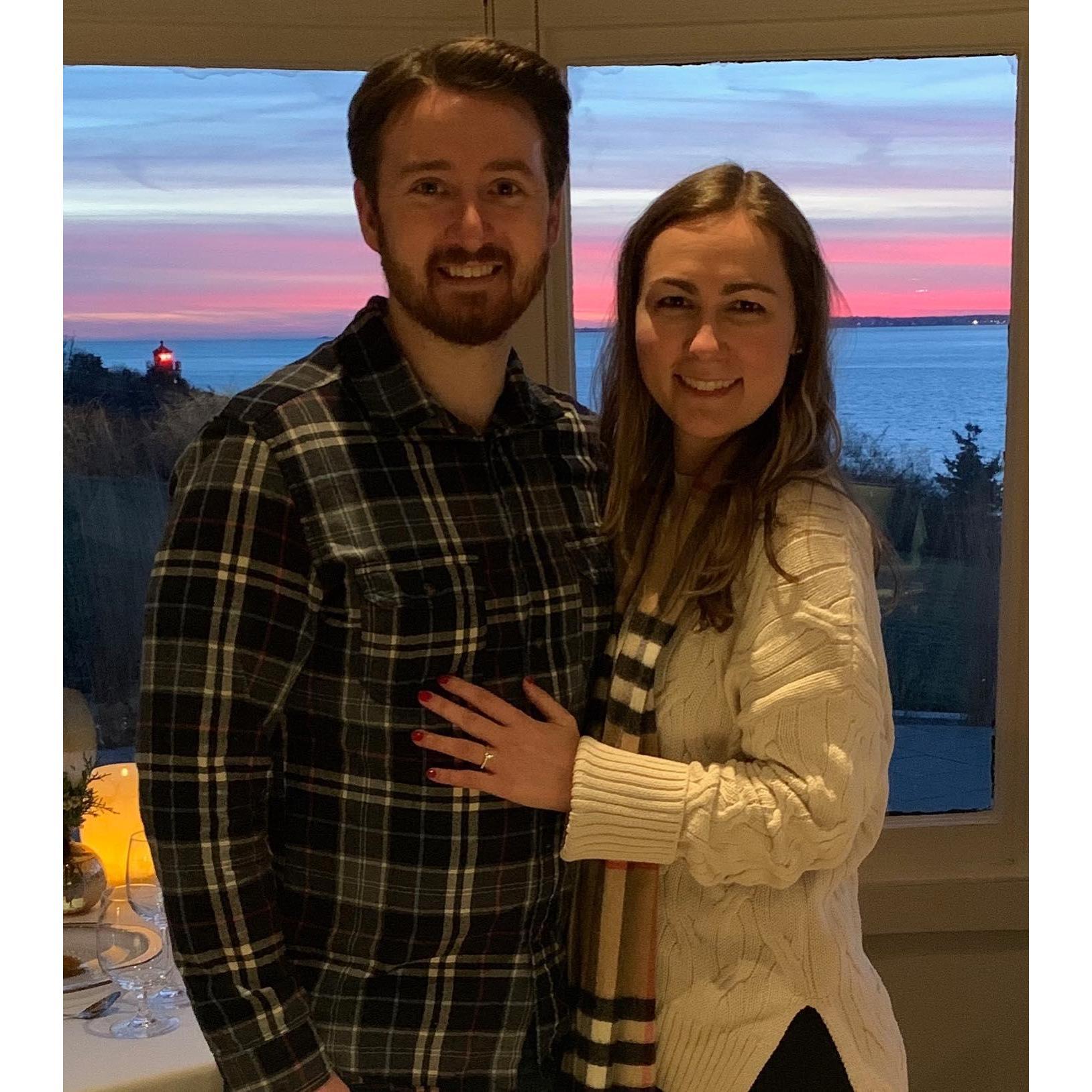 Our engagement in at Castle Hill Inn in Newport, RI
