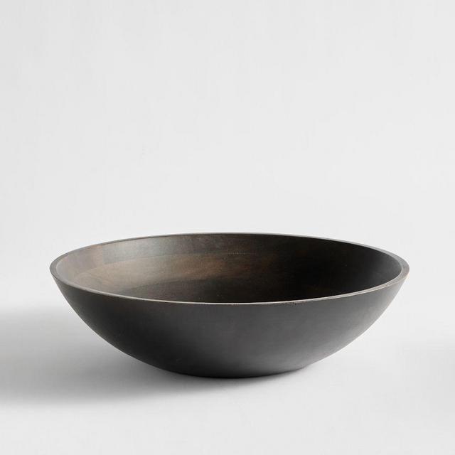 Vail Wood Serve Bowl, Large - Espresso