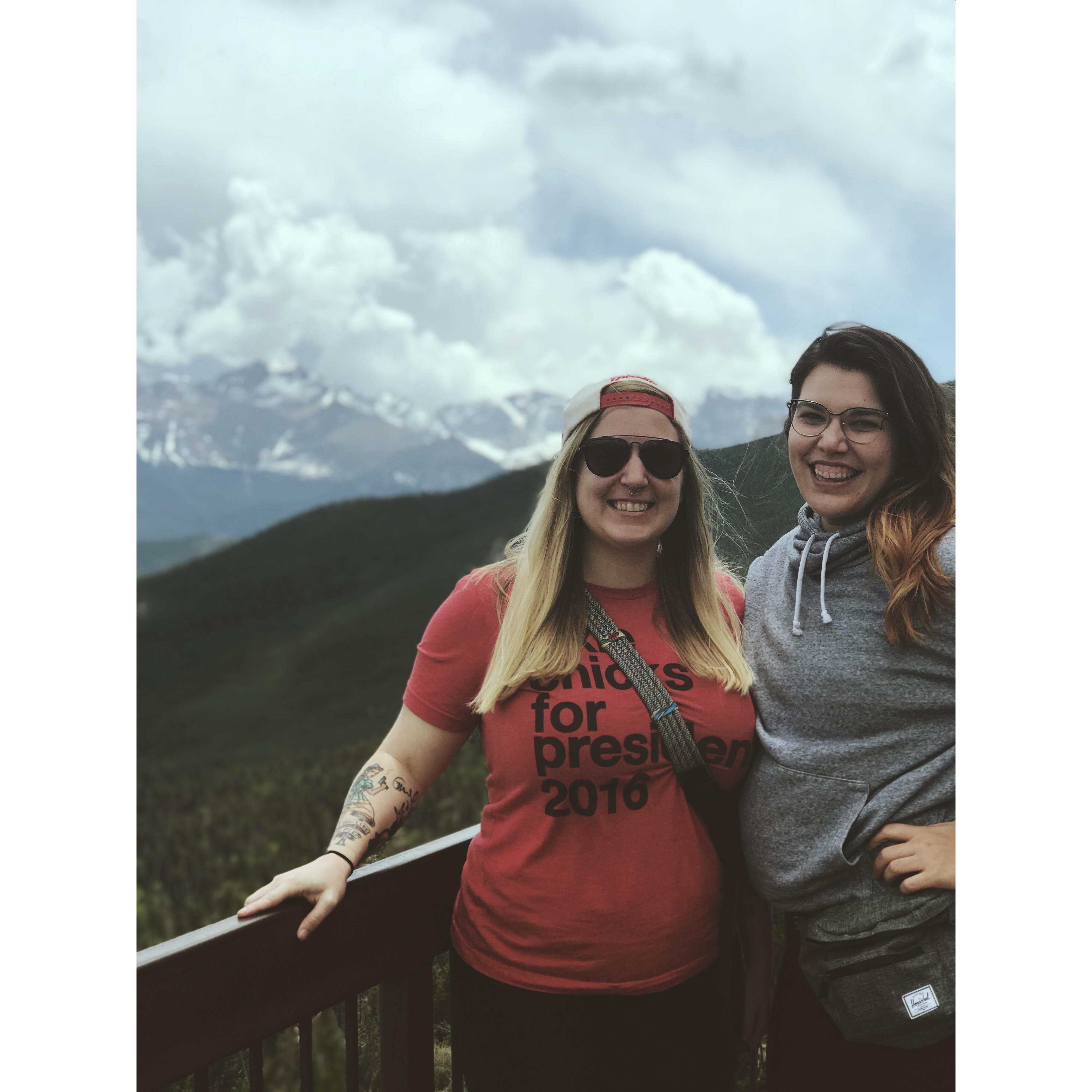 Our first time meeting in person after knowing each other for 3 years! Estes Park, CO