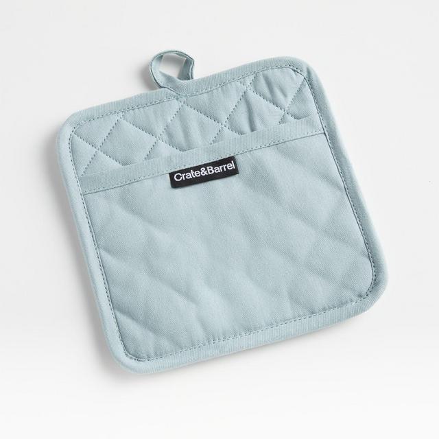 Silicone Grip Blue Mist Pot Holder