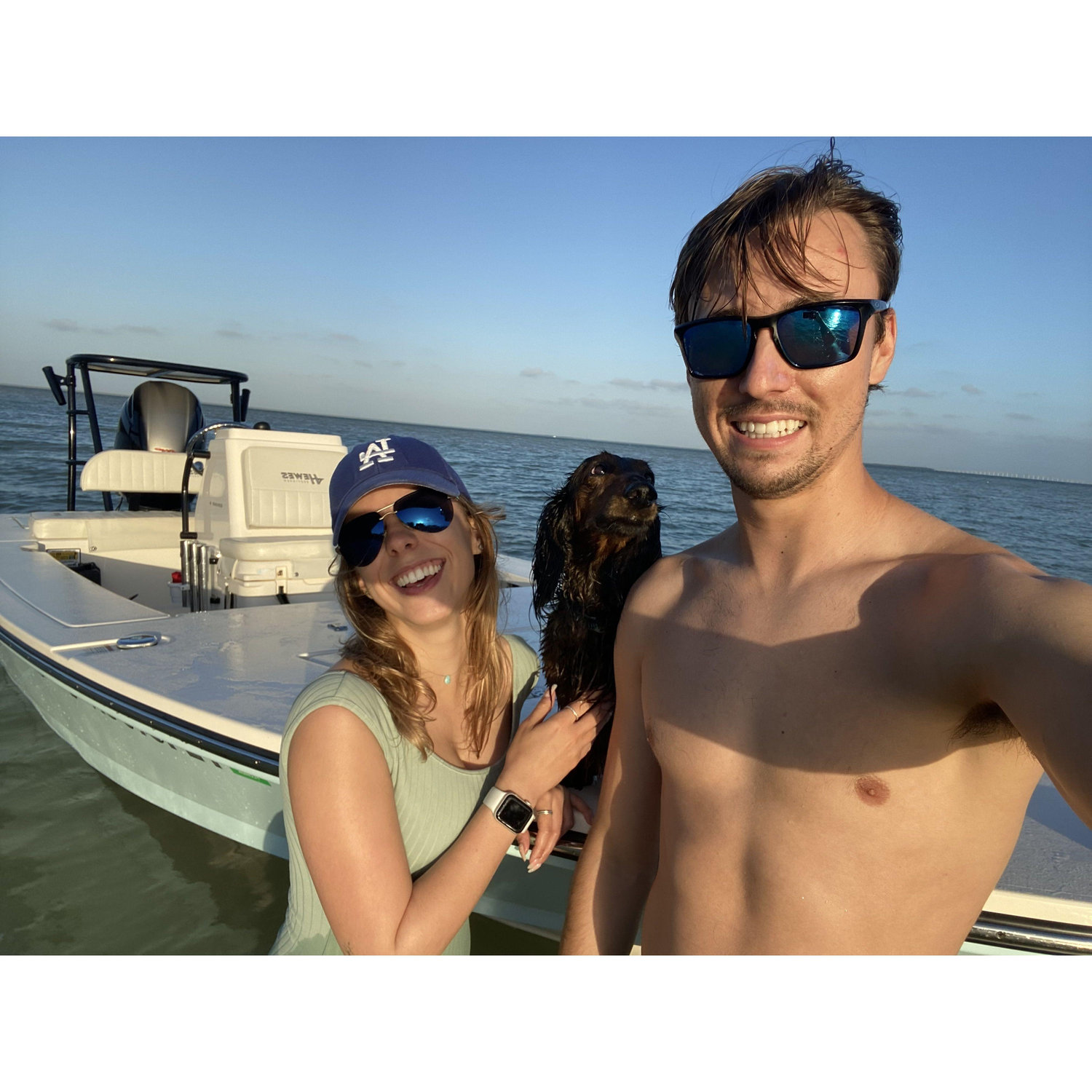 March 2022: Boat day with Riffle boy!