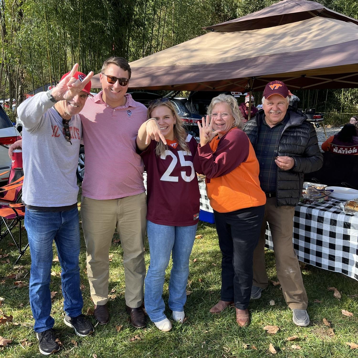October 2023 | NC State vs. Virginia Tech game, this is the first time our parents met!