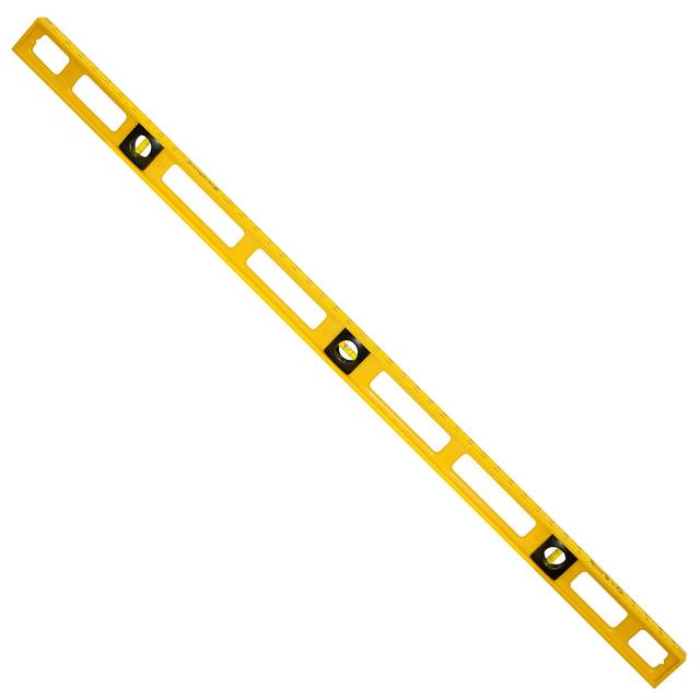 Mayes 10102 48 Inch Polystyrene Level | Carpenter, Contractor, and Plumber Tool | Impact Resistant Frame | Three Vials, Accurate to .001 Inch | Won’t Scratch Work Surfaces | Made in the USA