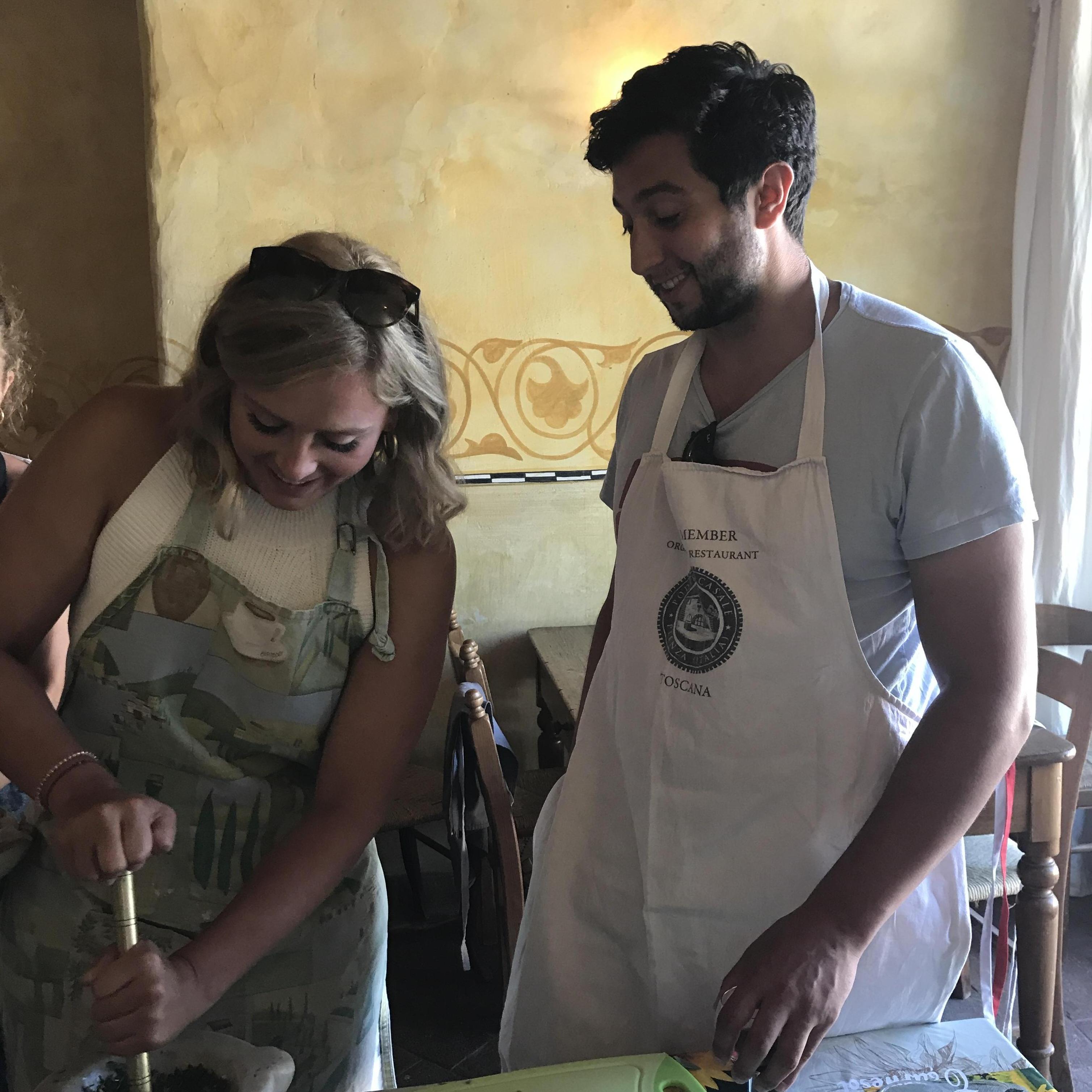 Making real Italian food in the heart of Tuscany.