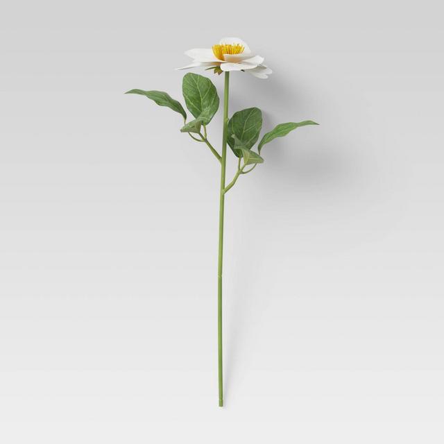 24" Artificial Flower Stem White - Threshold™