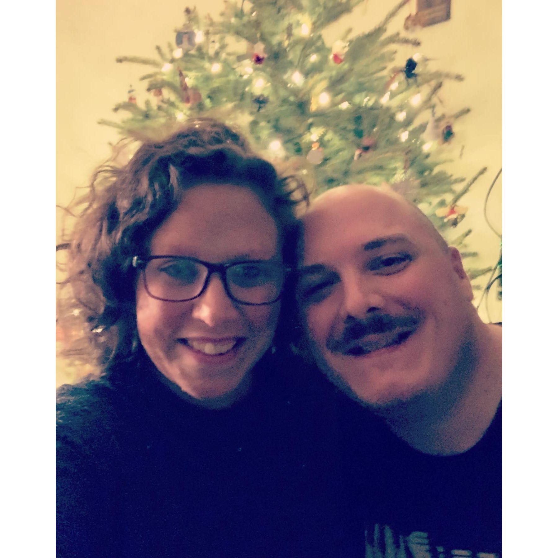 Our first Christmas. A simple night but one where we were both so happy.