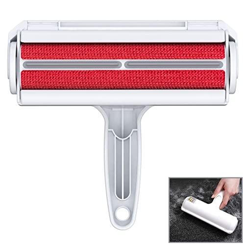 ORDORA Pet Hair Remover for Furniture/Bed, Reusable Dog Hair Remover Roller for Dog & Cat, Self-Cleaning, No Adhesive or Sticky Tape Needed, Perfect Fur Remover for Couch, Car, Carpet