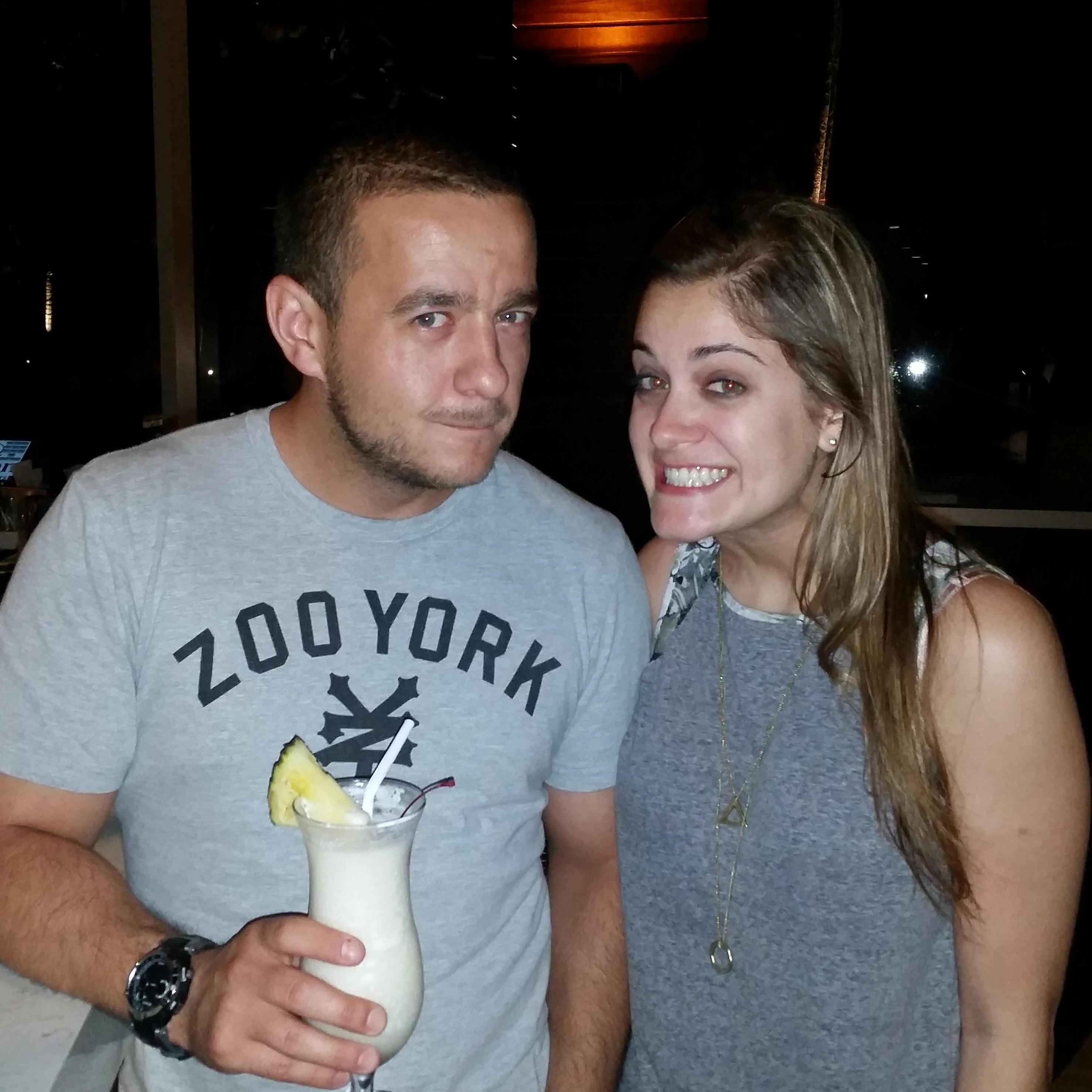 Sipping pina coladas in Puerto Rico in May 2015