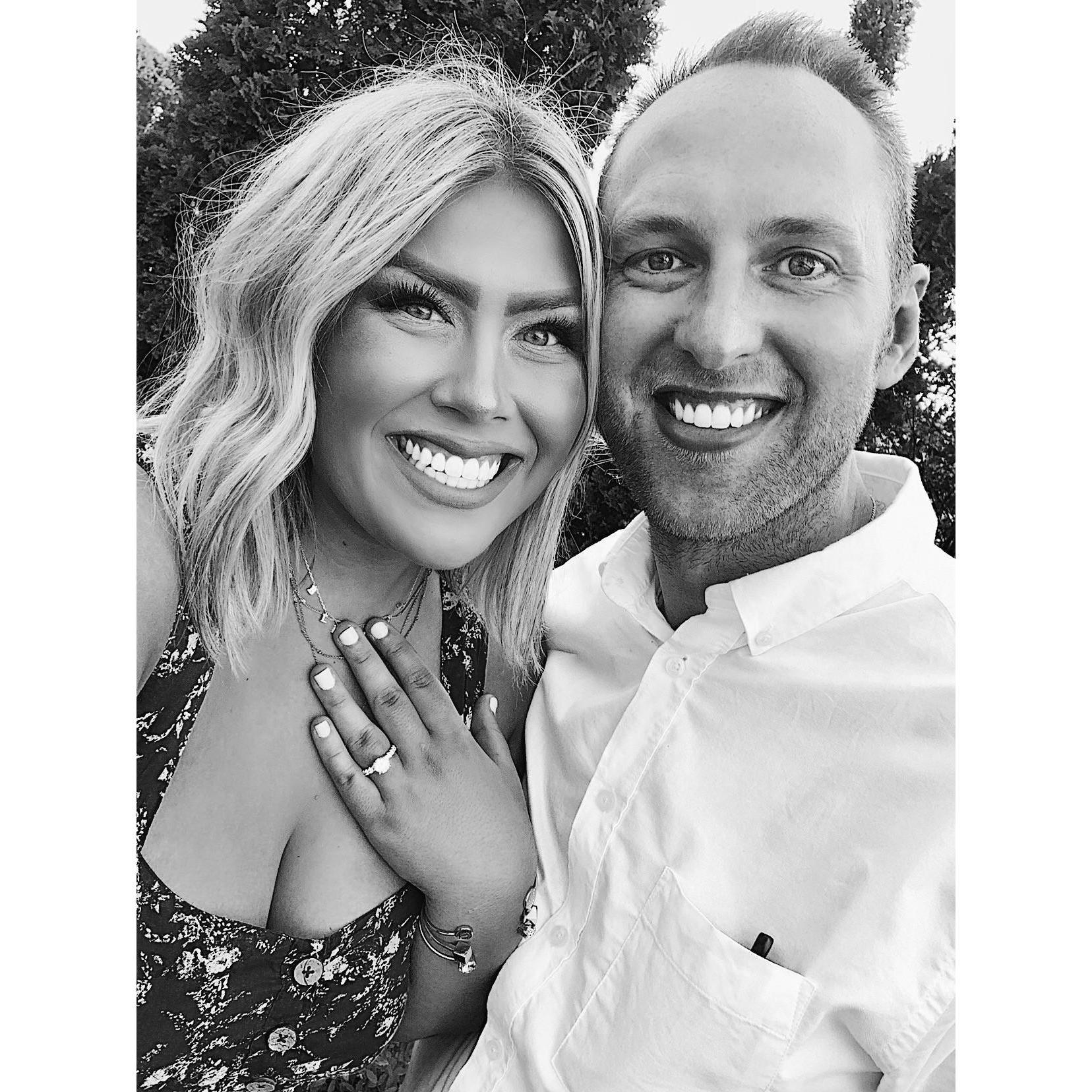 The night we said "Yes!" to our biggest A&J adventure yet.